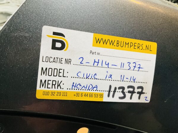 BUMPER Honda Civic iX 2011-2014 VOORBUMPER 2-H14-11377z