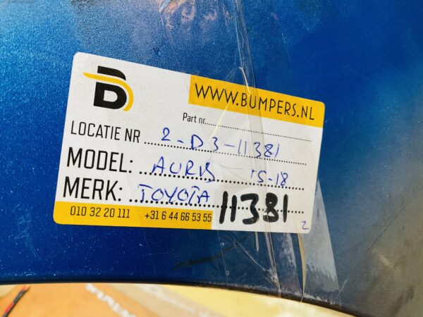 BUMPER Toyota Auris 4xpdc 2015-2018 VOORBUMPER 2-D3-11381z