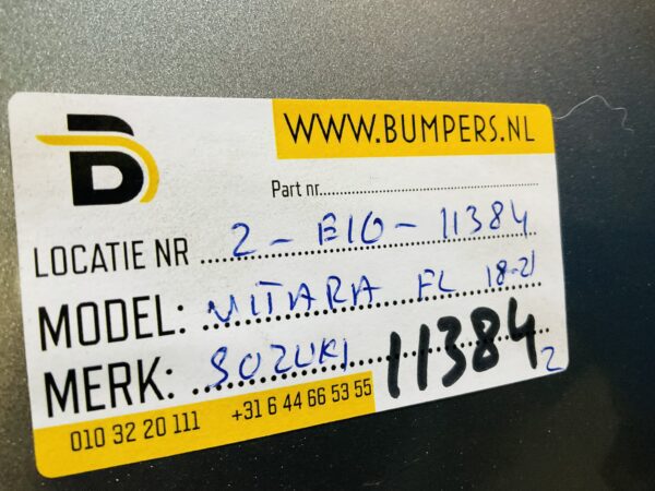 BUMPER Suzuki Vitara Facelift +Grilll 2018-2021 VOORBUMPER 2-E10-11384z