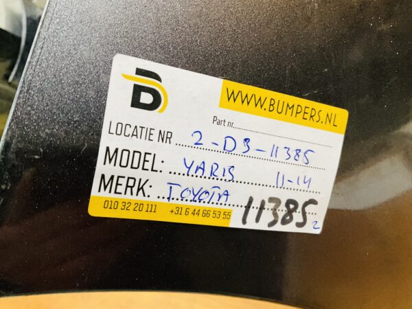 BUMPER Toyota Yaris 2011-2014 VOORBUMPER 2-D3-11385z