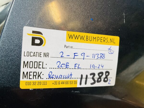 BUMPER Renault Zoe Facelift 2019-2024 VOORBUMPER 2-F9-11388z