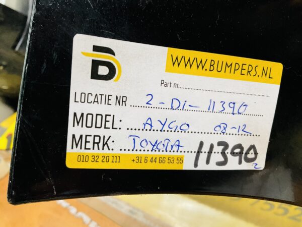 BUMPER Toyota Aygo  2008-2012 VOORBUMPER 2-D1-11390z