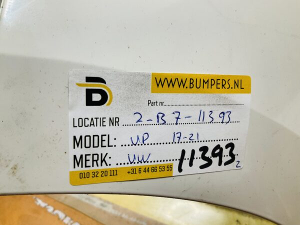 BUMPER Volkswagen UP Facelift 2017-2023  VOORBUMPER 2-B7-11393z