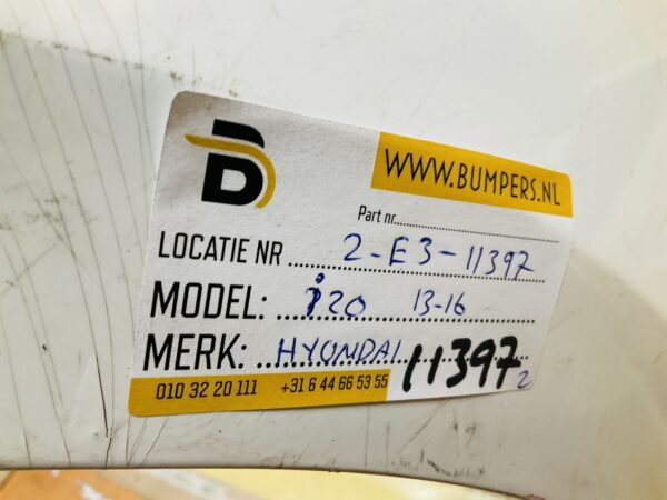 BUMPER Hyundai i20 2013-2016 VOORBUMPER 2-E3-11397z