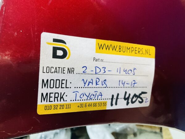 BUMPER Toyota Yaris 2014-2017 VOORBUMPER 2-D3-11405z