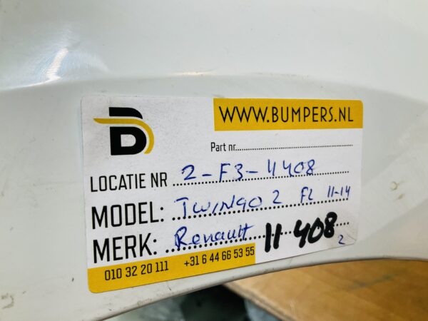 BUMPER Renault Twingo 2 Facelift 2011-2014 VOORBUMPER 2-F3-11408z