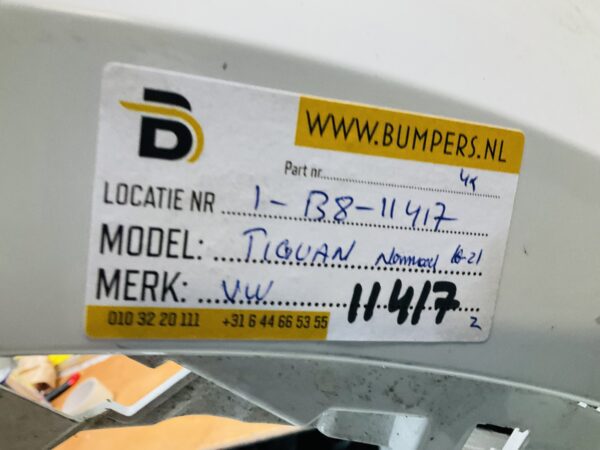 BUMPER Volkswagen Tiguan Normaal 4xpdc 2016-2021 VOORBUMPER 1-B8-11417z