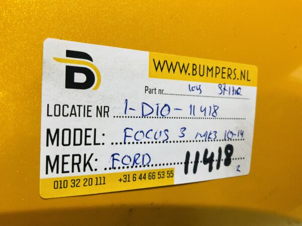 BUMPER Ford Focus 3 MK3 STline ST-Line kls 2010-2014 VOORBUMPER 1-D10-11418z