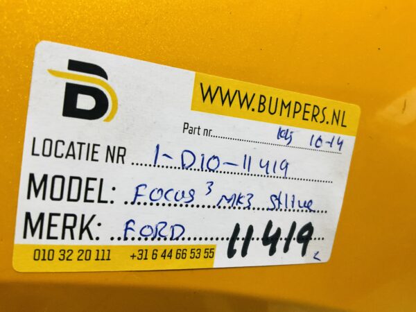 BUMPER Ford Focus 3 MK3 STline ST-Line kls 2010-2014 VOORBUMPER 1-D10-11419z