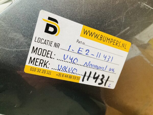 BUMPER Volvo V40 Normaal kls  VOORBUMPER 1-E2-11431z