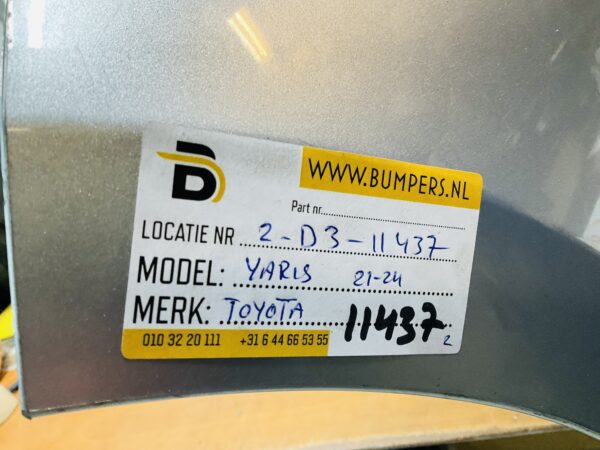 BUMPER Toyota Yaris Facelift 2019-2024 VOORBUMPER 2-D3-11437z