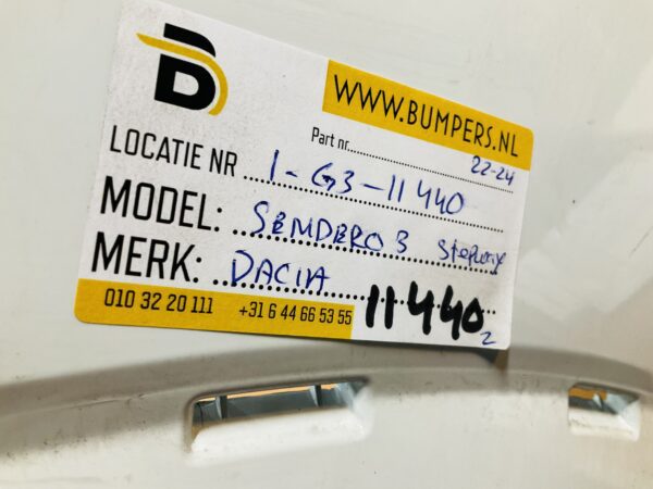 BUMPER Dacia Sendero 3 Stepway 2022-2024 VOORBUMPER 1-G3-11440z