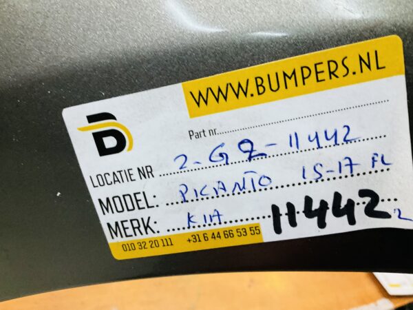 BUMPER Kia Picanto Facelift 2015-2017 VOORBUMPER 2-G2-11442z