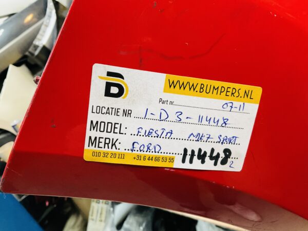BUMPER Ford Fiesta MK7 Sport 2007-2011 VOORBUMPER 1-D3-11448z
