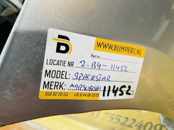 BUMPER Mitsubishi Spacestar 2012-2017 VOORBUMPER 2-B4-11452z
