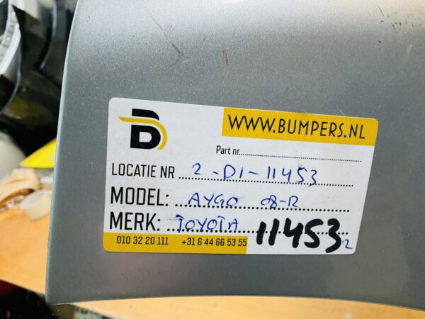 BUMPER Toyota Aygo 2008-2012 VOORBUMPER 2-D1-11453z