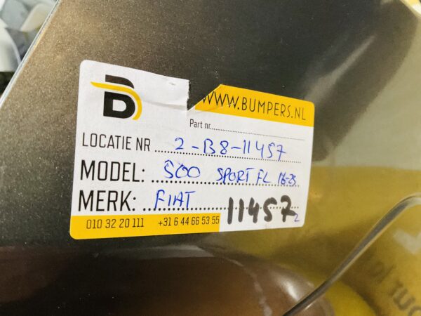 BUMPER Fiat 500 Sport Facelift 2016-2023 VOORBUMPER 2-B8-11457z