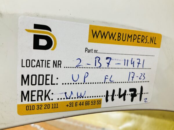 BUMPER Volkswagen UP Facelift 2017-2023 VOORBUMPER 2-B7-11471z