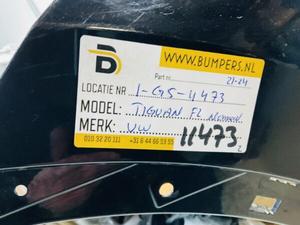 BUMPER Volkswagen Tiguan Facelift Normaal 6xpdc 2021-2024 VOORBUMPER 1-G5-11473z