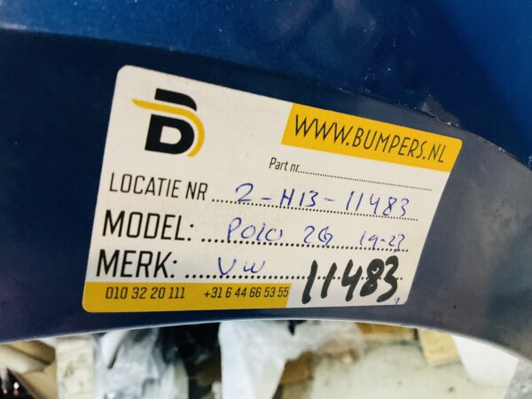 BUMPER Volkswagen Polo 2G 2019-2023  VOORBUMPER 2-H13-11483z