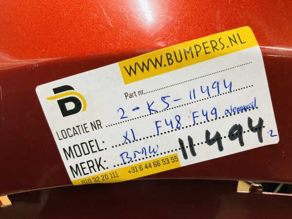 BUMPER BMW X1 F48 F49 Normaal 7354820 VOORBUMPER 2-K5-11494