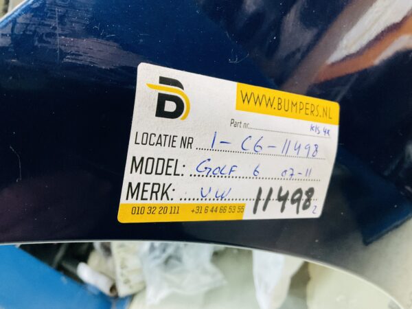 BUMPER Volkswagen Golf 6 2007-2011 kls 4xpdc  VOORBUMPER 1-C6-11498z