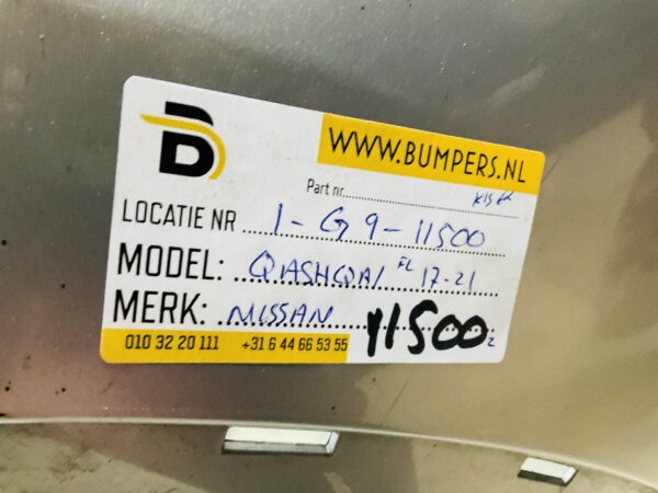 BUMPER Nissan Qashqai Facelift kls 6xpdc 2017-2021 VOORBUMPER 1-G9-11500z
