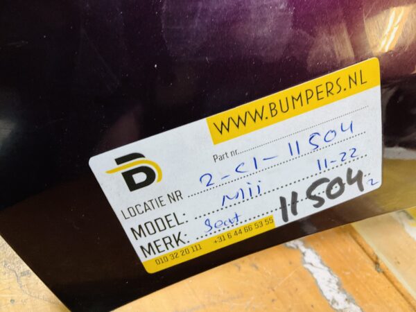BUMPER Seat Mii 2011-2022 VOORBUMPER 2-C1-11504z