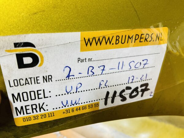 BUMPER Volkswagen UP Facelift 2017-2023 VOORBUMPER 2-B7-11507z