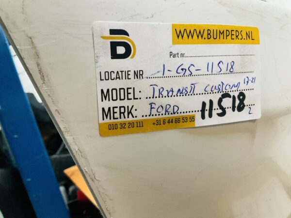 BUMPER Ford Transit Custom 4xpdc VOORBUMPER 1-G5-11518z