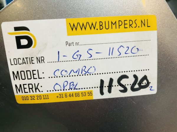 BUMPER Opel Combo E 2017-2023 VOORBUMPER 1-G5-11520z