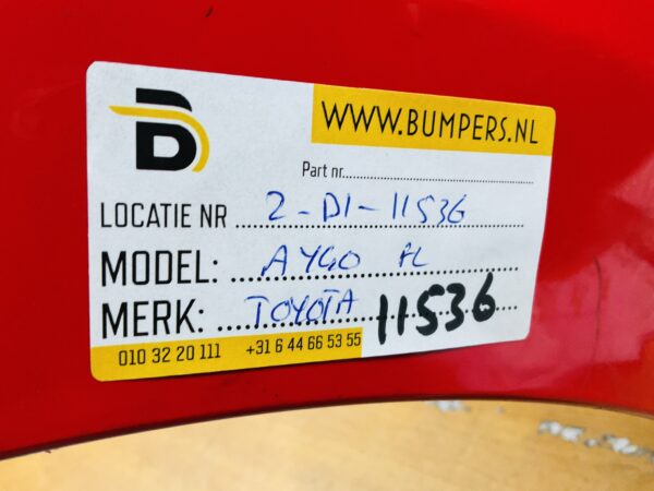 BUMPER Toyota Aygo Facelift 2017-2021 VOORBUMPER 2-D1-11536z