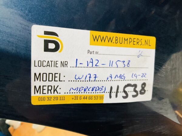 BUMPER Mercedes A Klasse W177 AMG 6xpdc 2019-2021 VOORBUMPER 1-A2-11538z