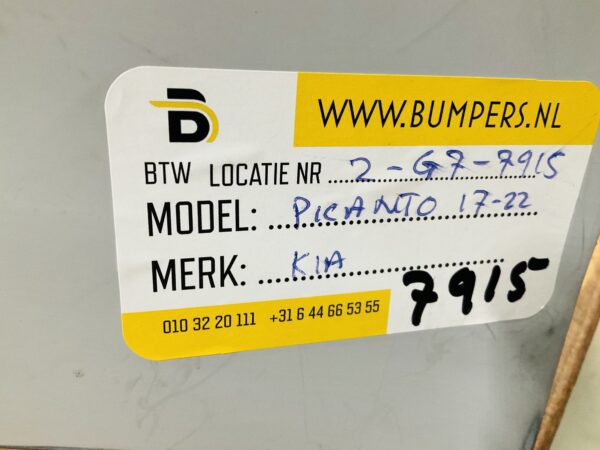 BUMPER Kia Picanto 2017-2022 VOORBUMPER 2-G7-7915z