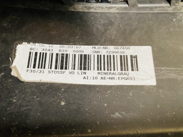 BUMPER BMW 3 Serie F30 F31 Normaal VOORBUMPER 2-K3-11559z