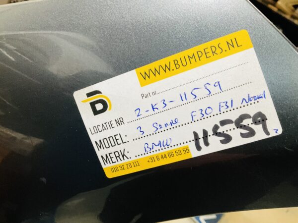 BUMPER BMW 3 Serie F30 F31 Normaal VOORBUMPER 2-K3-11559z