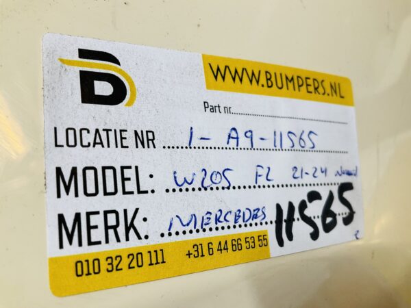 BUMPER Mercedes C Klasse W206 Normaal 2021-2024 VOORBUMPER 1-A9-11565z