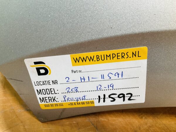 BUMPER Peugeot 208 2012-2019 Achterbumper 2-H1-11591z