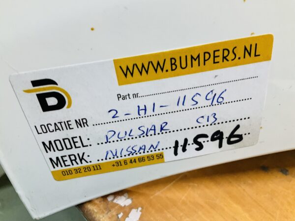 BUMPER Nissan Pulsar C13 850223zl0h Achterbumper 2-H1-11596z