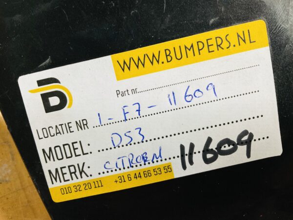 BUMPER Citroen DS3 Achterbumper 1-F7-11609z