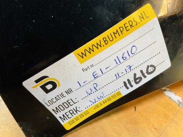 BUMPER Volkswagen UP 2011-2017 1S6807421 Achterbumper 1-E1-11610z