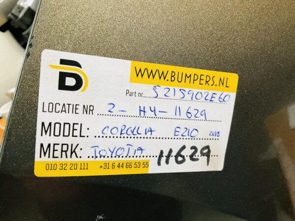 BUMPER Toyota Corolla E210 2018 Achterbumper 2-H4-11629z