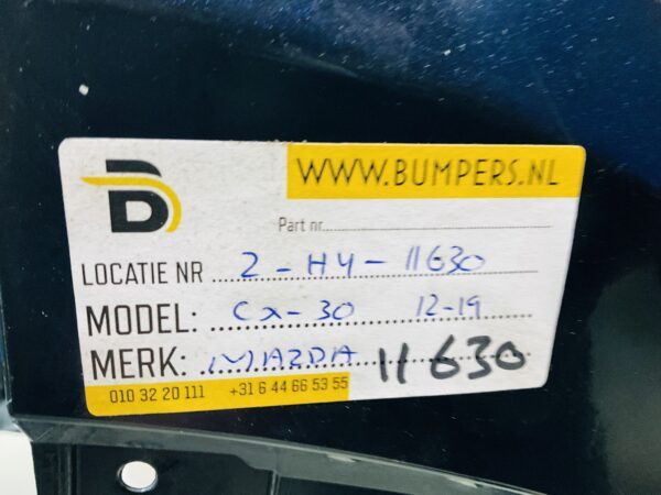 BUMPER Mazda CX-30 CX30 2012-2019 Achterbumper 2-H4-11630z
