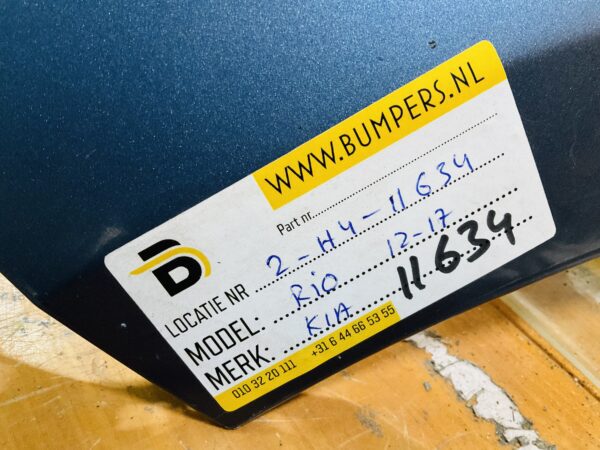 BUMPER Kia Rio 2012-2017 86612-1W700 Achterbumper 2-H4-11634z