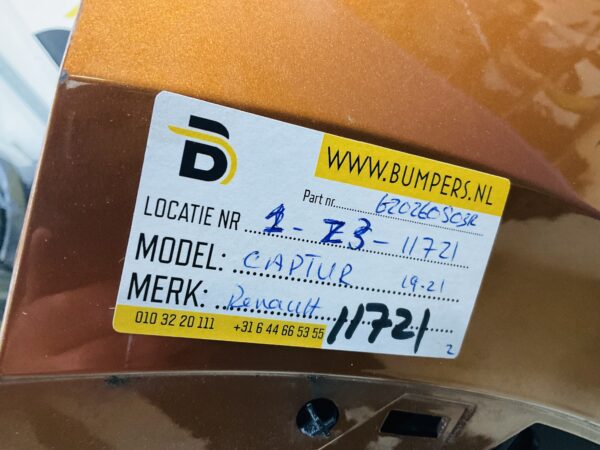 BUMPER Renault Captur 2019-2022  VOORBUMPER 1-Z3-11721z