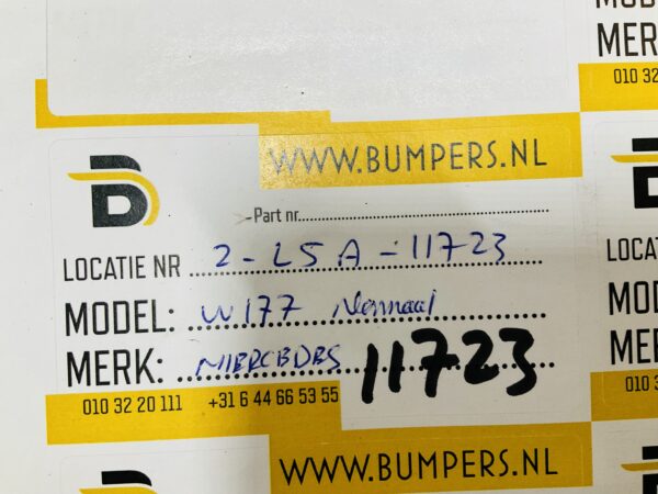 Onderplaat Mercedes A Klasse W177 Normaal A1778851400 Bumperlip 2-L5A-11723