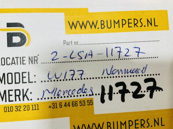 Onderplaat Mercedes A Klasse W177 Normaal A1778851400 Bumperlip 2-L5A-11727