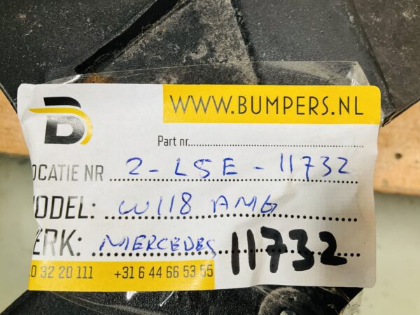 Onderplaat Mercedes CLA W118 AMG A1188854102 Bumperlip 2-L5E-11732