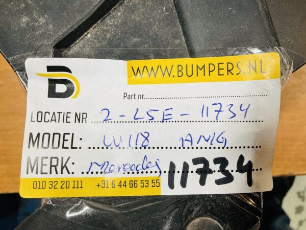Onderplaat Mercedes CLA W118 AMG A1188854102 Bumperlip 2-L5E-11734