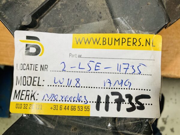 Onderplaat Mercedes CLA W118 AMG A1188854102 Bumperlip 2-L5E-11735